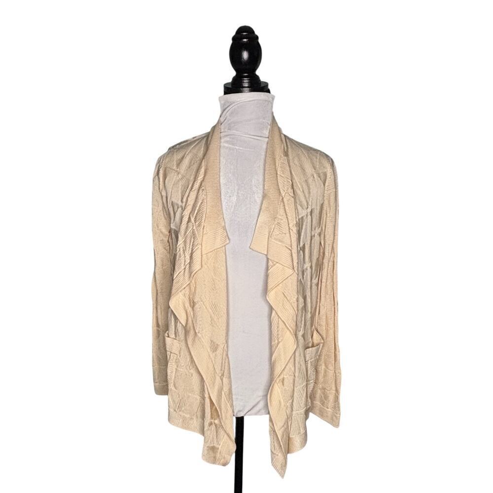 Missoni Waterfall Open Drape Cardigan Cream Size Small (40)